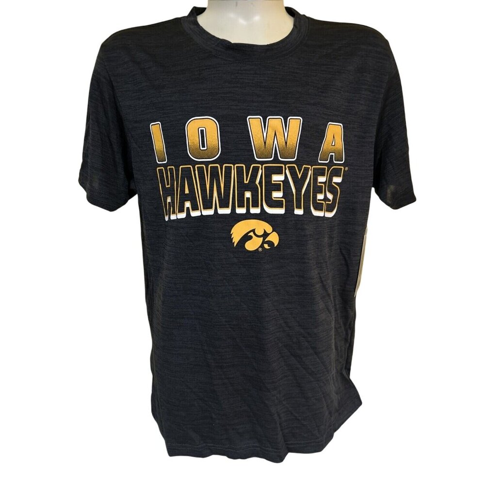 NEW Iowa Hawkeyes Colosseum Athletics Gray Performance Shirt Youth M